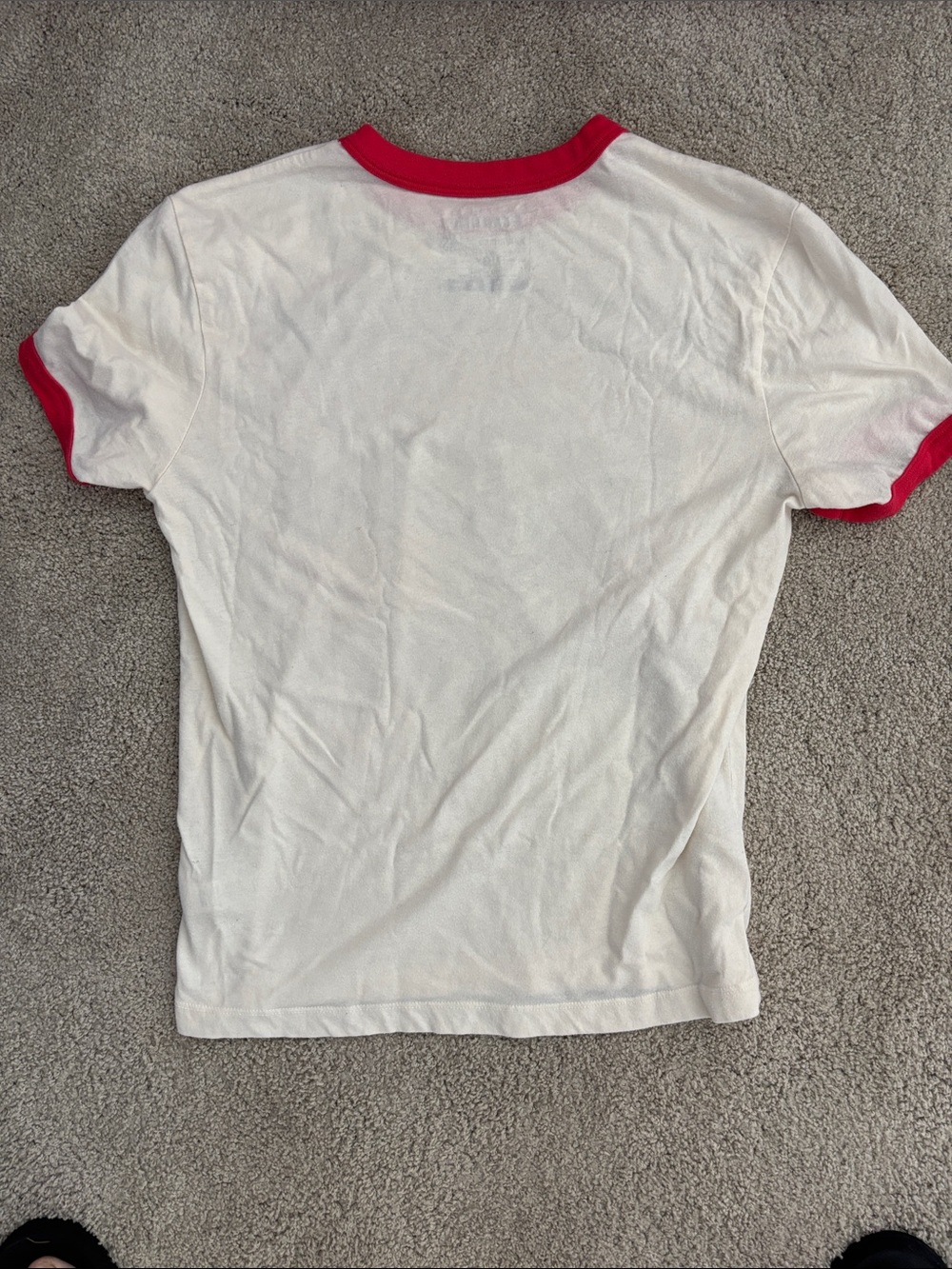 University of Kansas Jayhawks White & Red Short Sleeve Tee - Picture 4 of 4